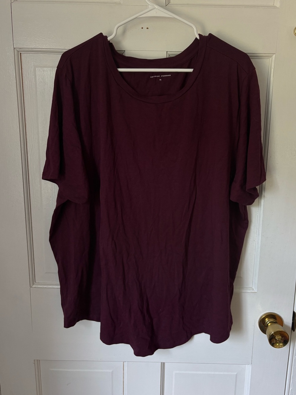 Universal Standard Tee Rex Short Sleeve T-Shirt Wine, Size XL (26/28) Burgundy